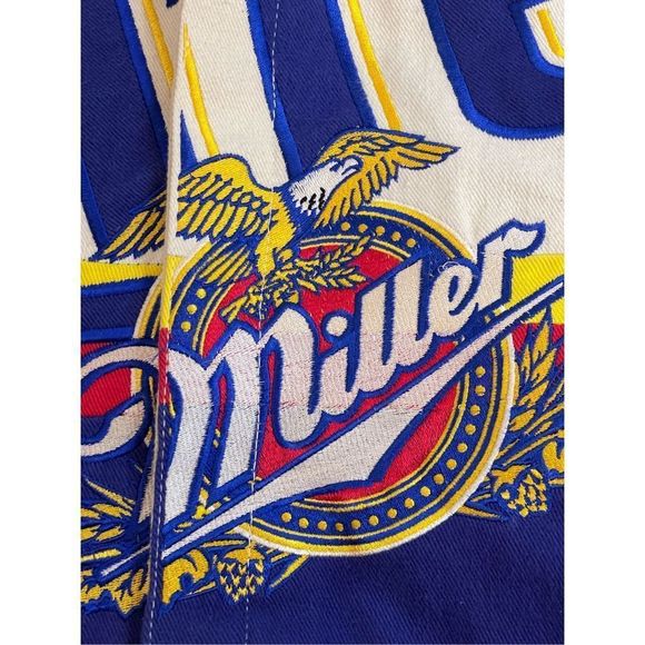 Miller Lite Vintage Rusty Wallace coat by Jeff Hamilton XL - Picture 8 of 10